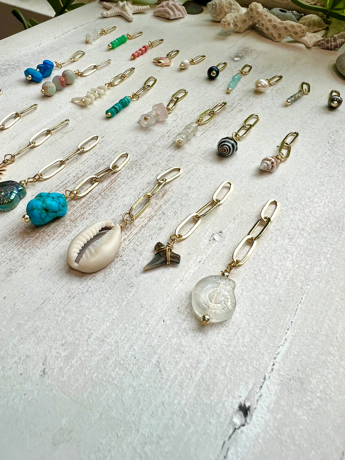 Gold Charm Hoop Earrings || Build Your Own Charm Earrings