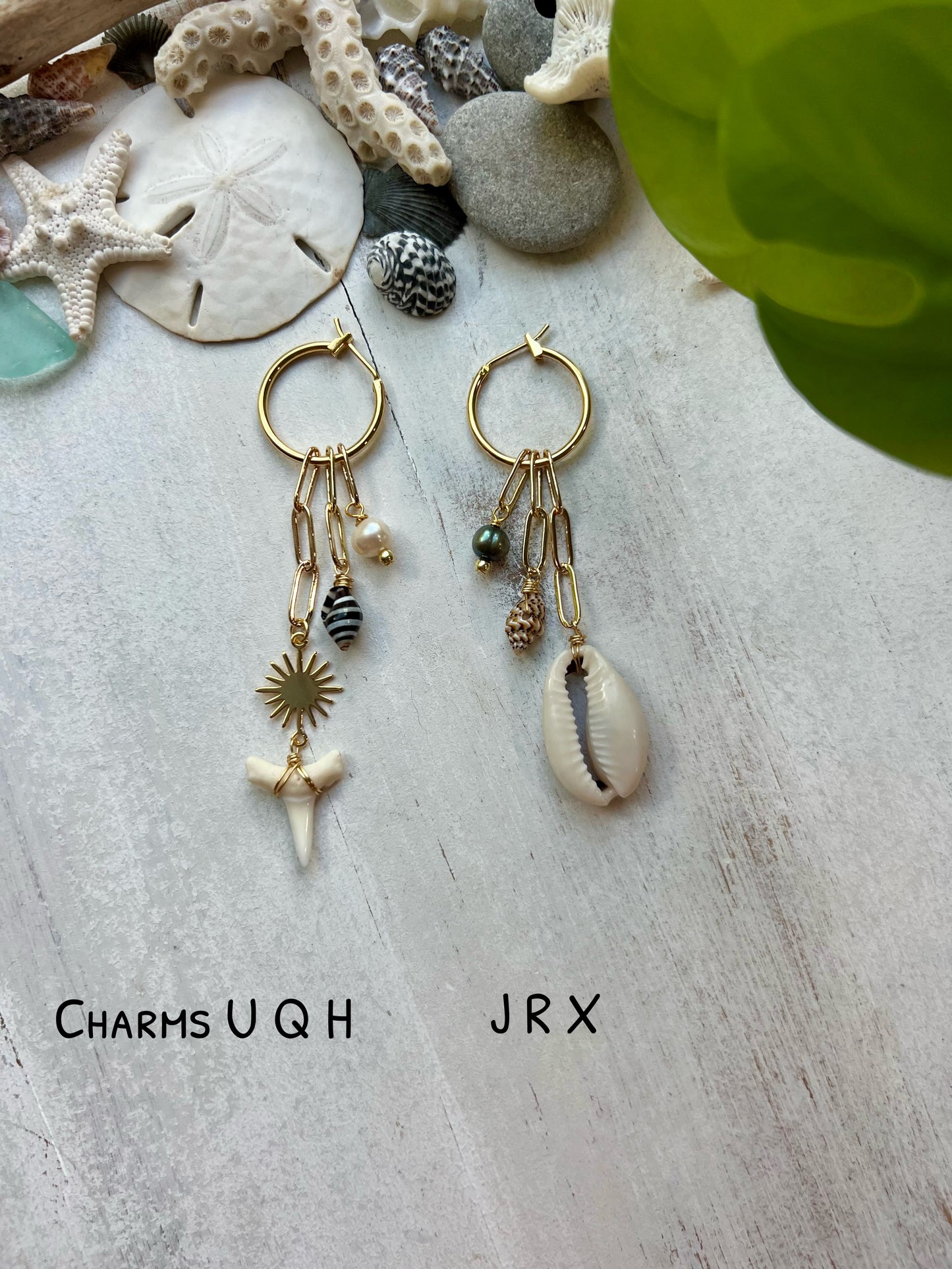 Gold Charm Hoop Earrings || Build Your Own Charm Earrings
