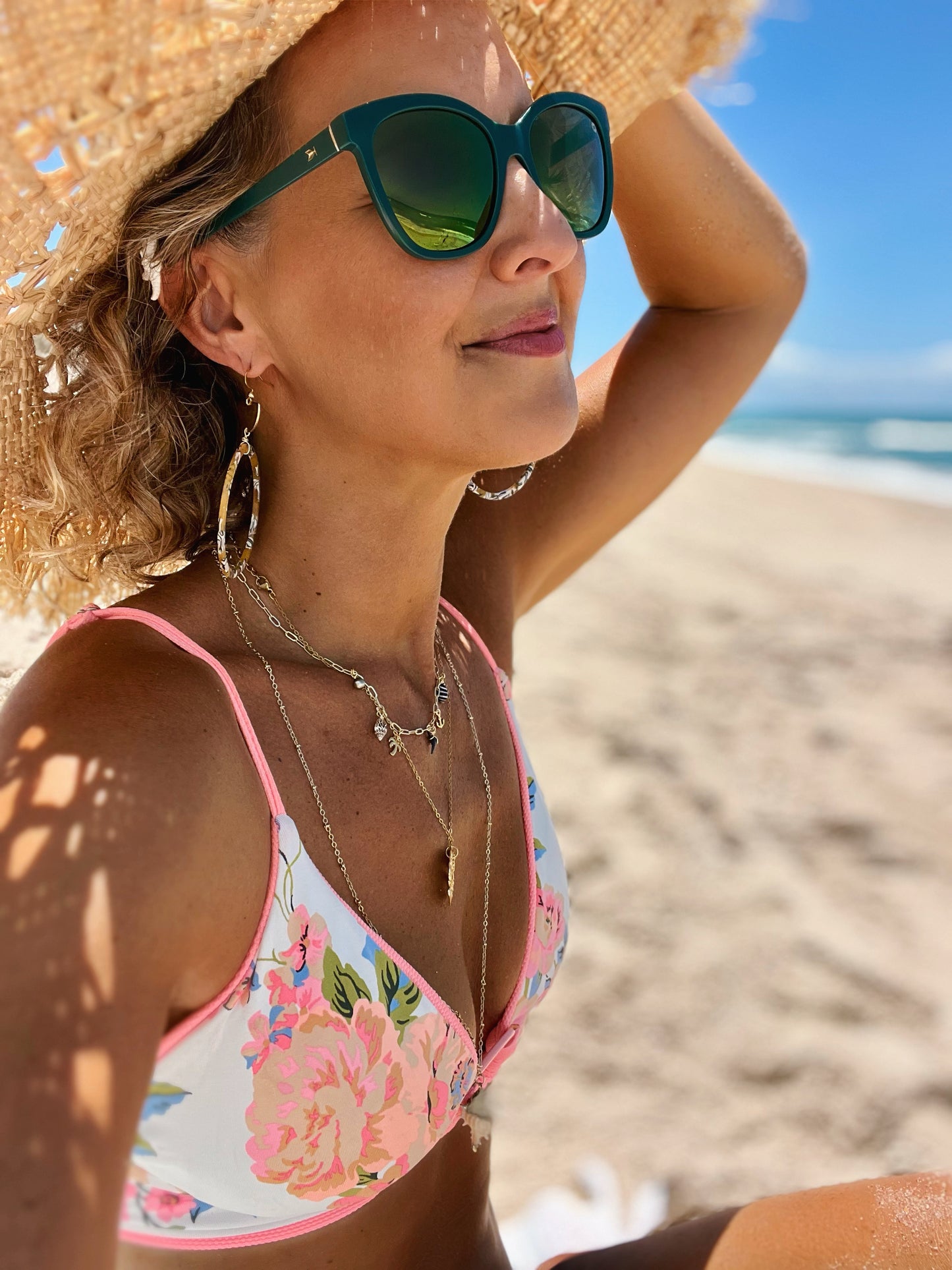 Large Acrylic Hoop Earrings