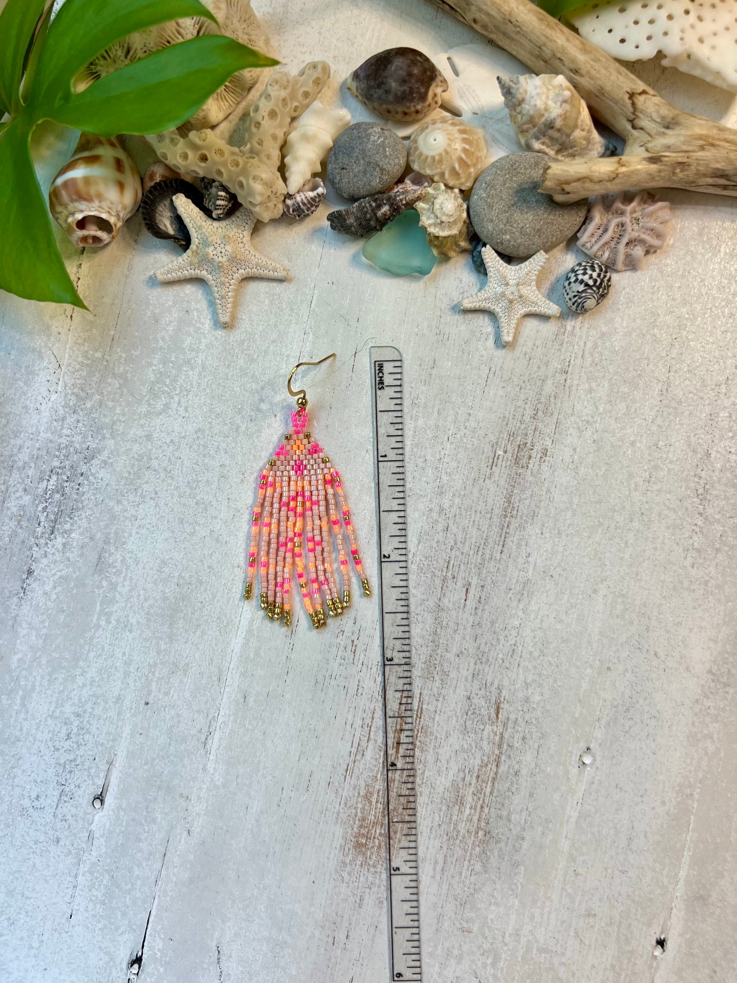 Neon Geometric Seed Bead Earrings | Limited Edition