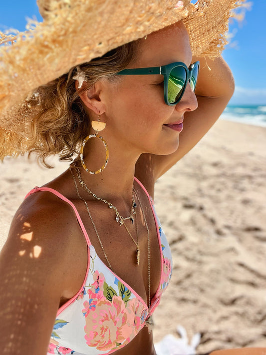 Large Acrylic Hoop Earrings