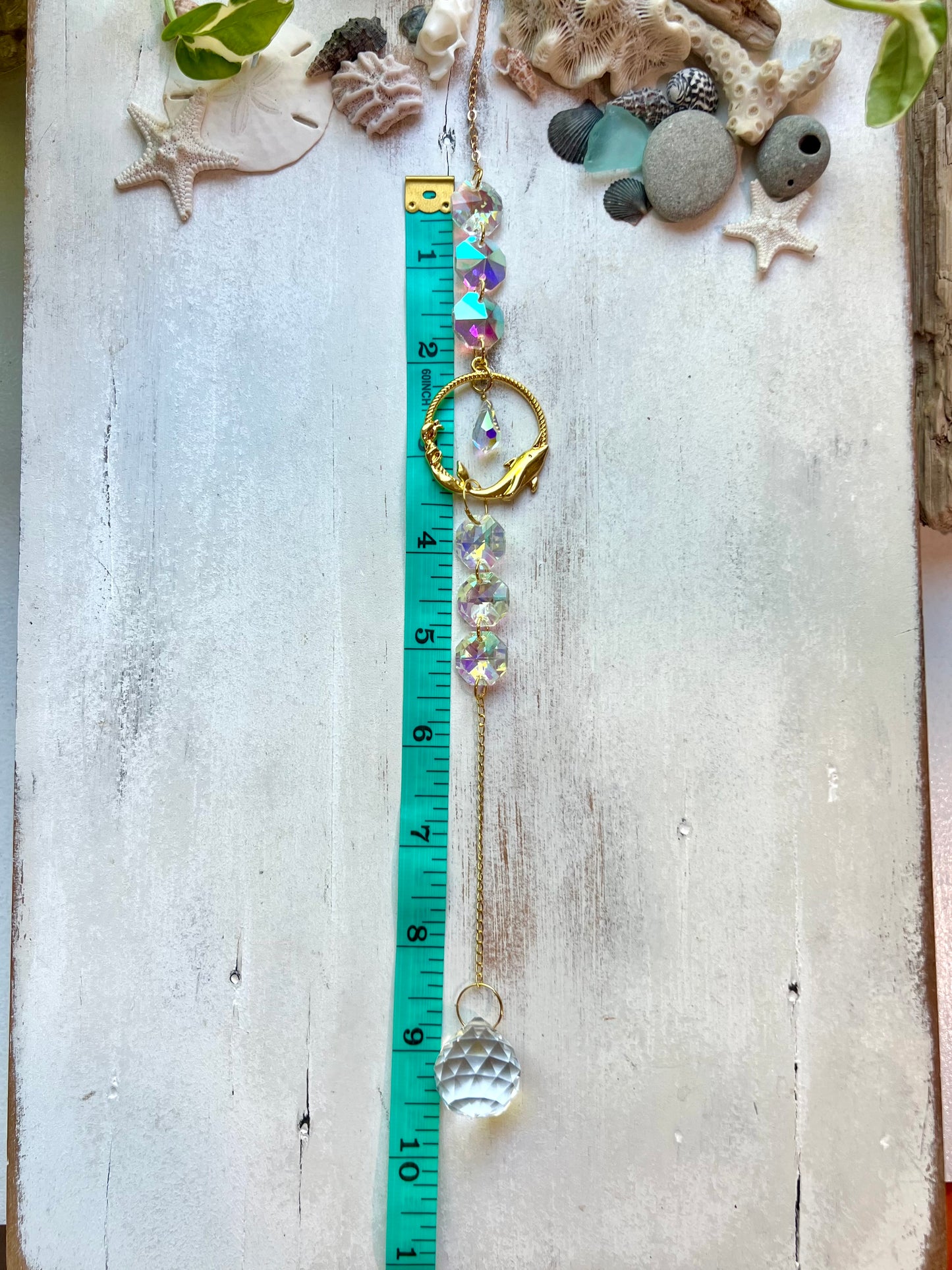 Crystal Prism Sun Catcher // Ocean Waves