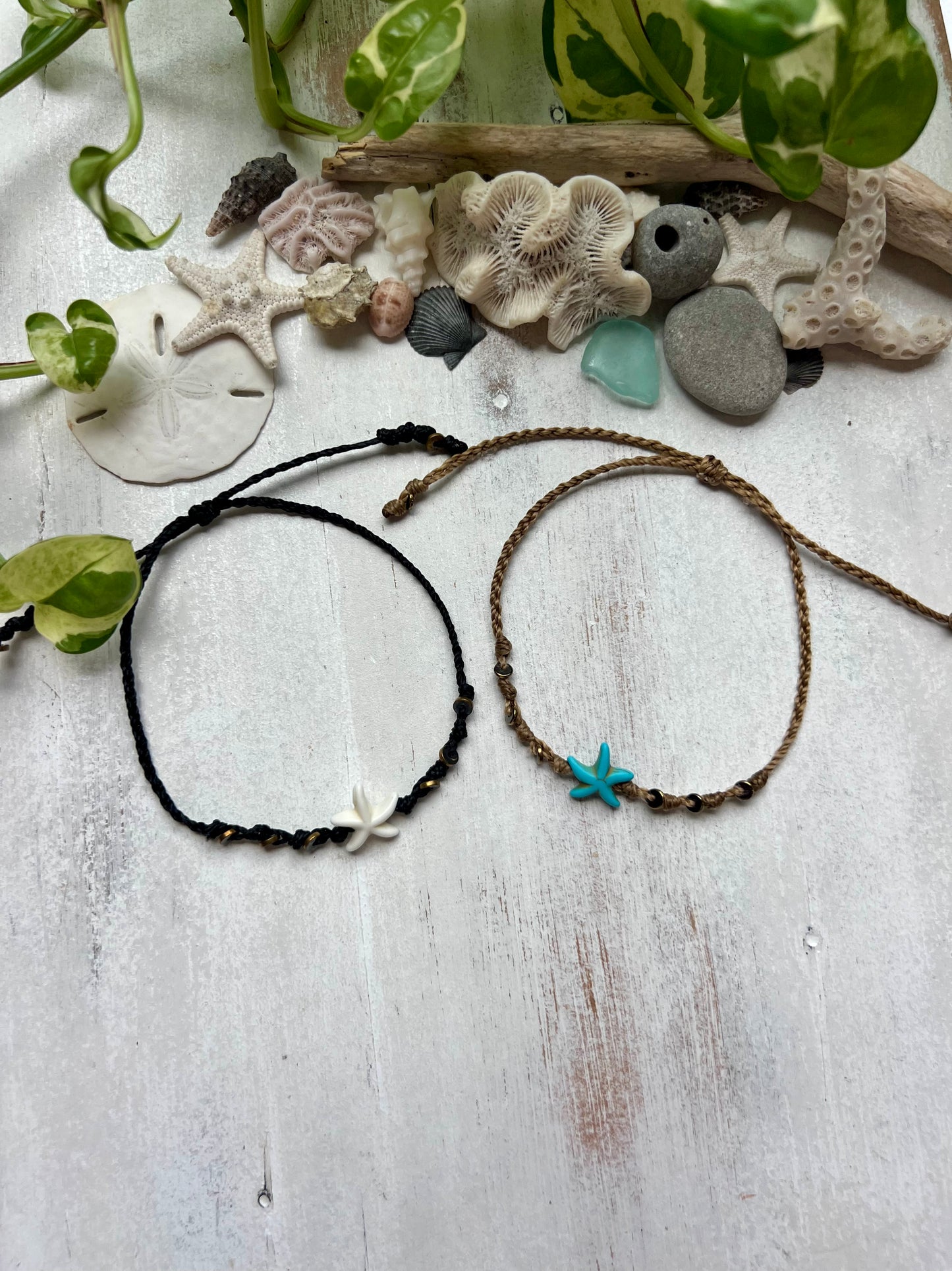 Starfish Gemstone Anklet