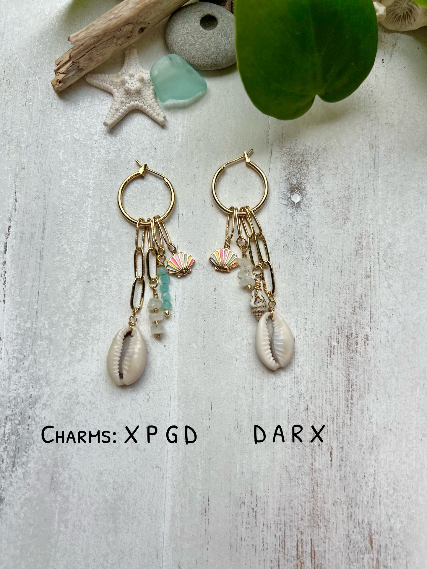 Gold Charm Hoop Earrings || Build Your Own Charm Earrings