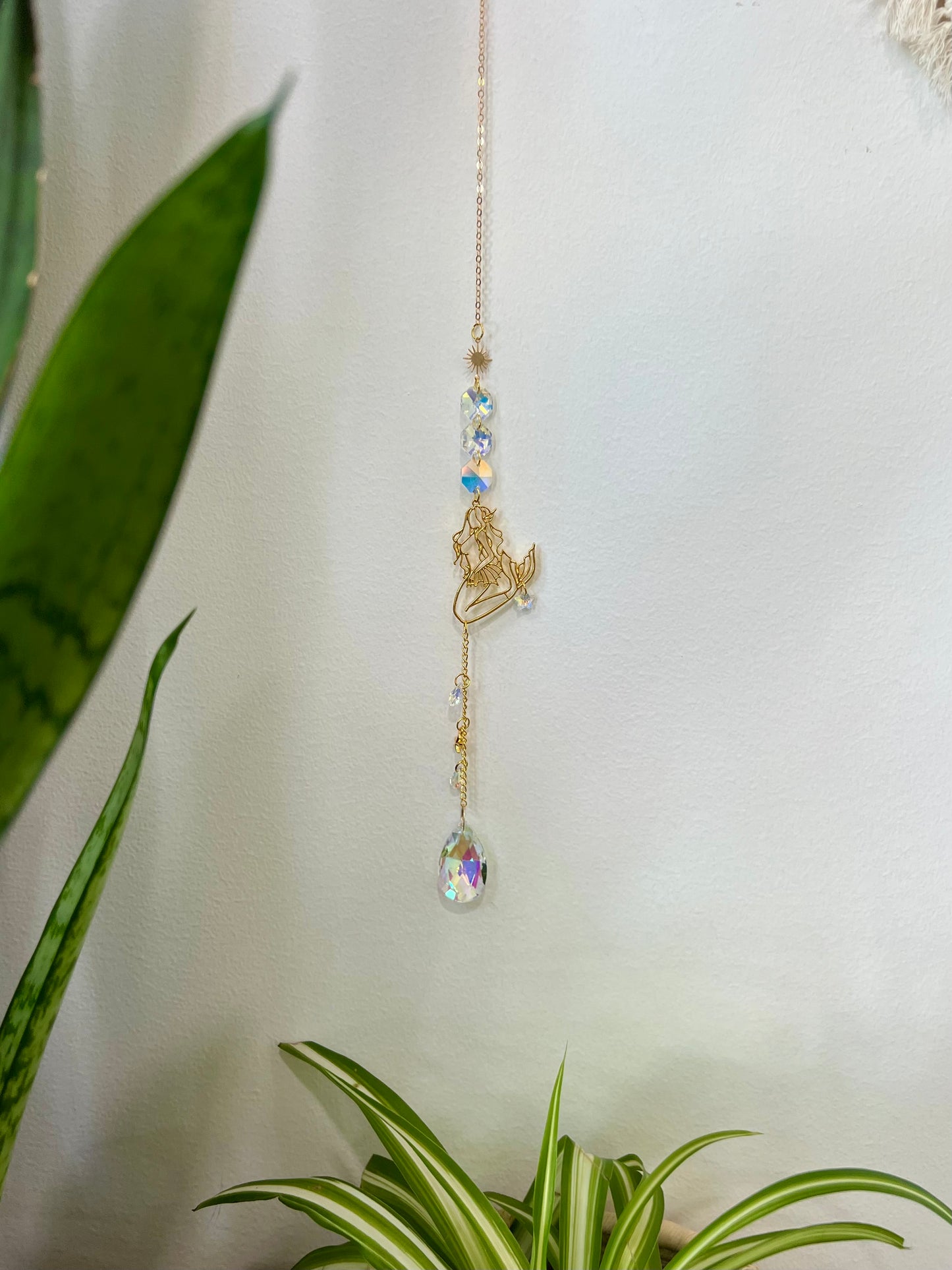 Crystal Prism Sun Catcher // Mermaid & Sun