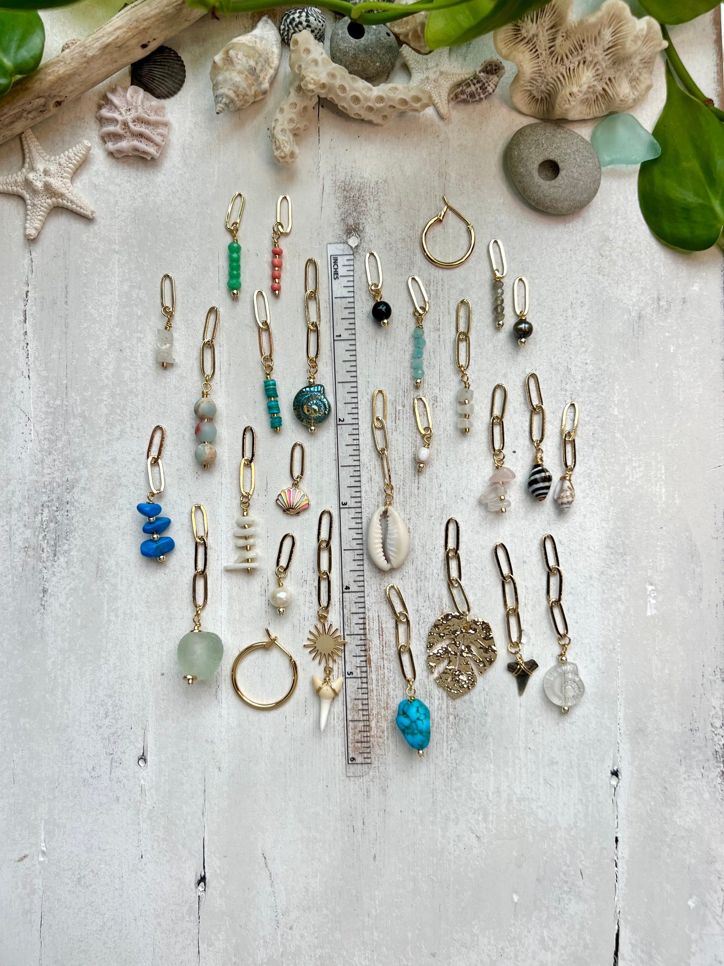 Gold Charm Hoop Earrings || Build Your Own Charm Earrings