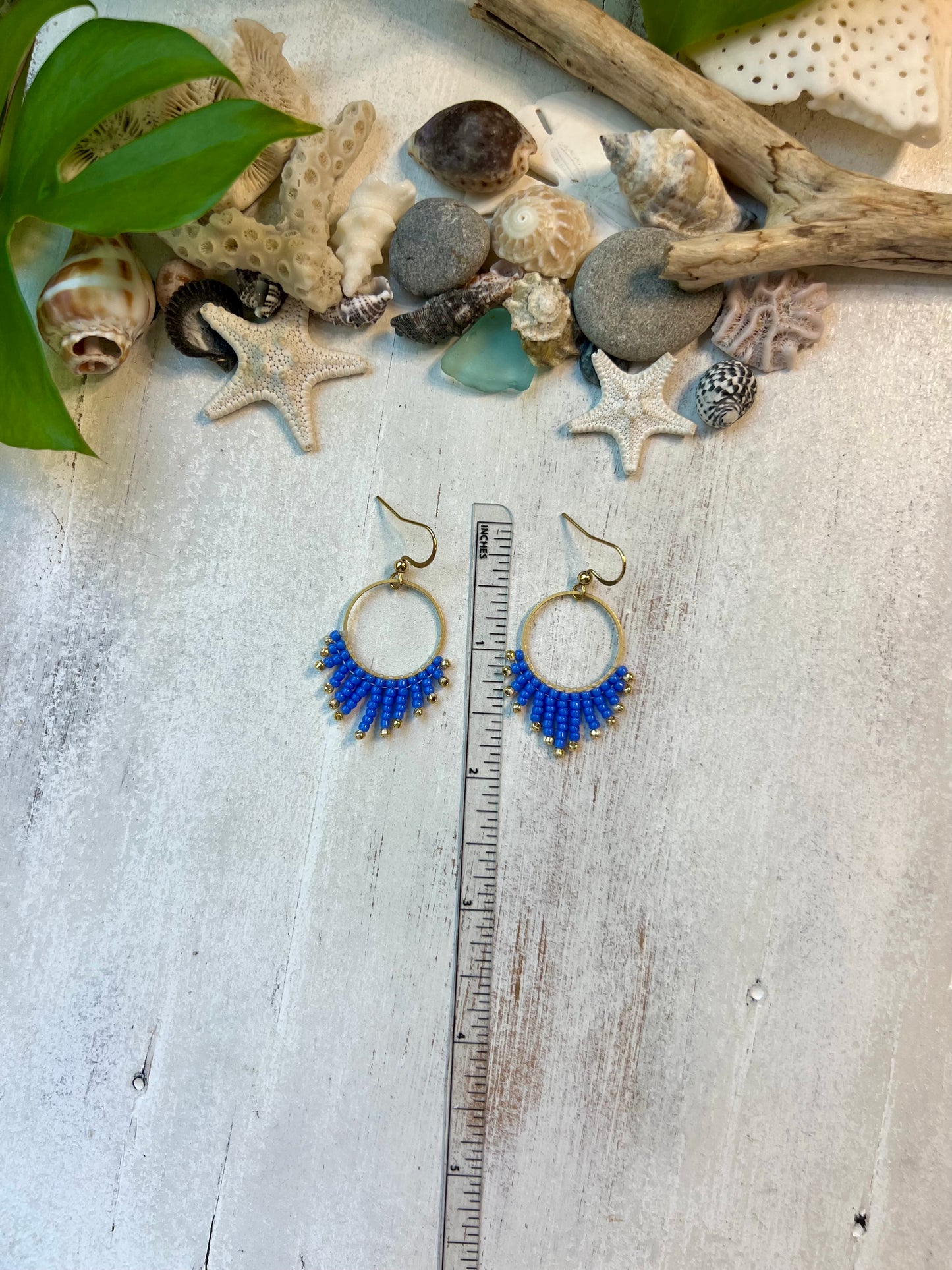 Periwinkle Seed Bead Earrings | Limited Edition