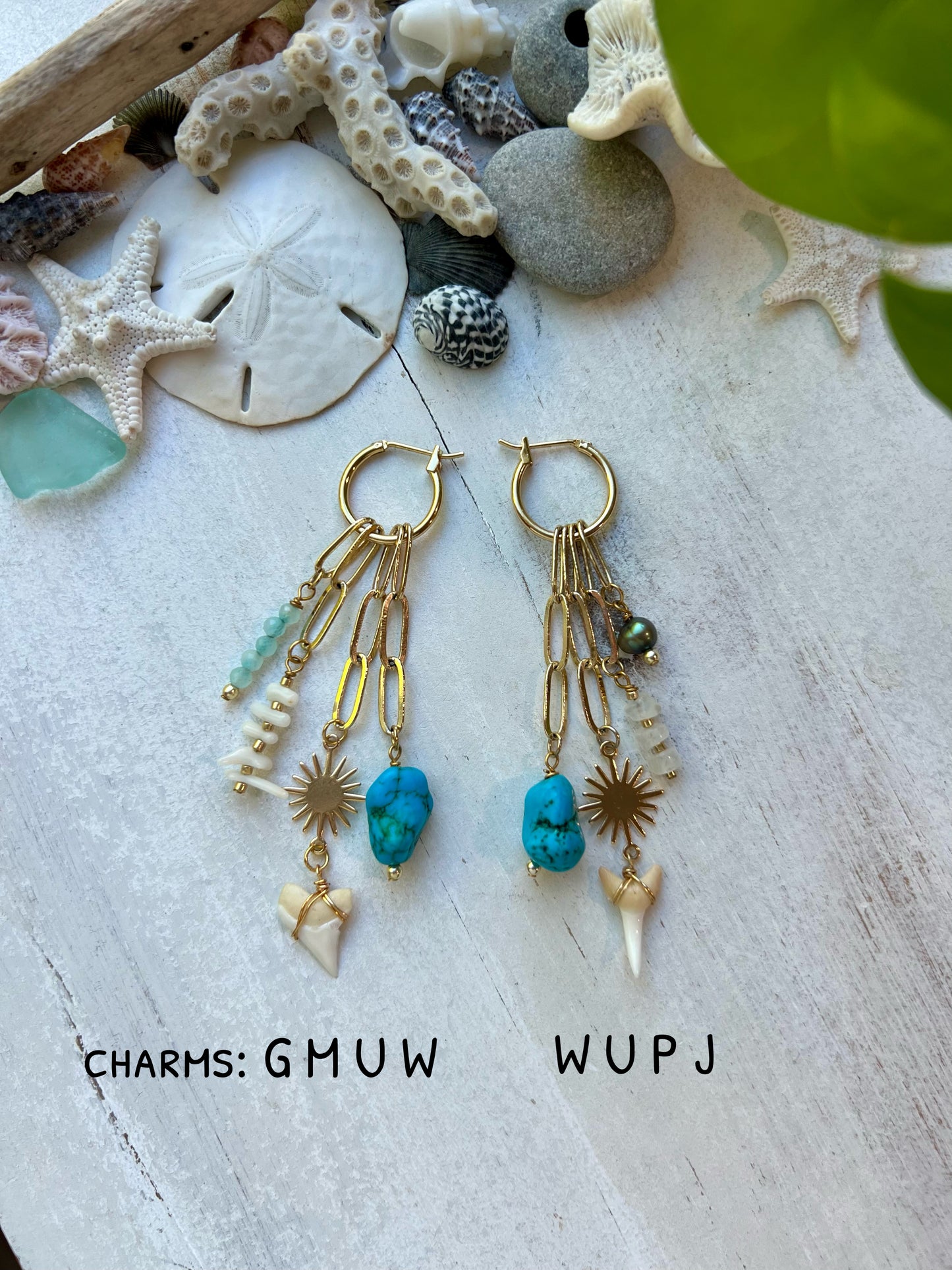 Gold Charm Hoop Earrings || Build Your Own Charm Earrings