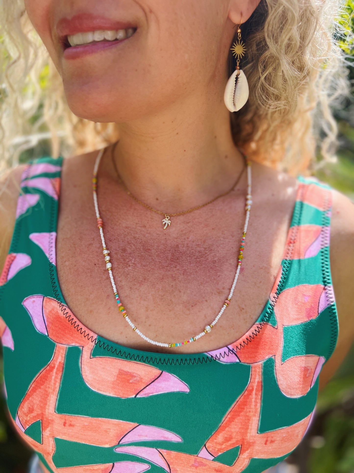 Gold or Silver palm tree necklace