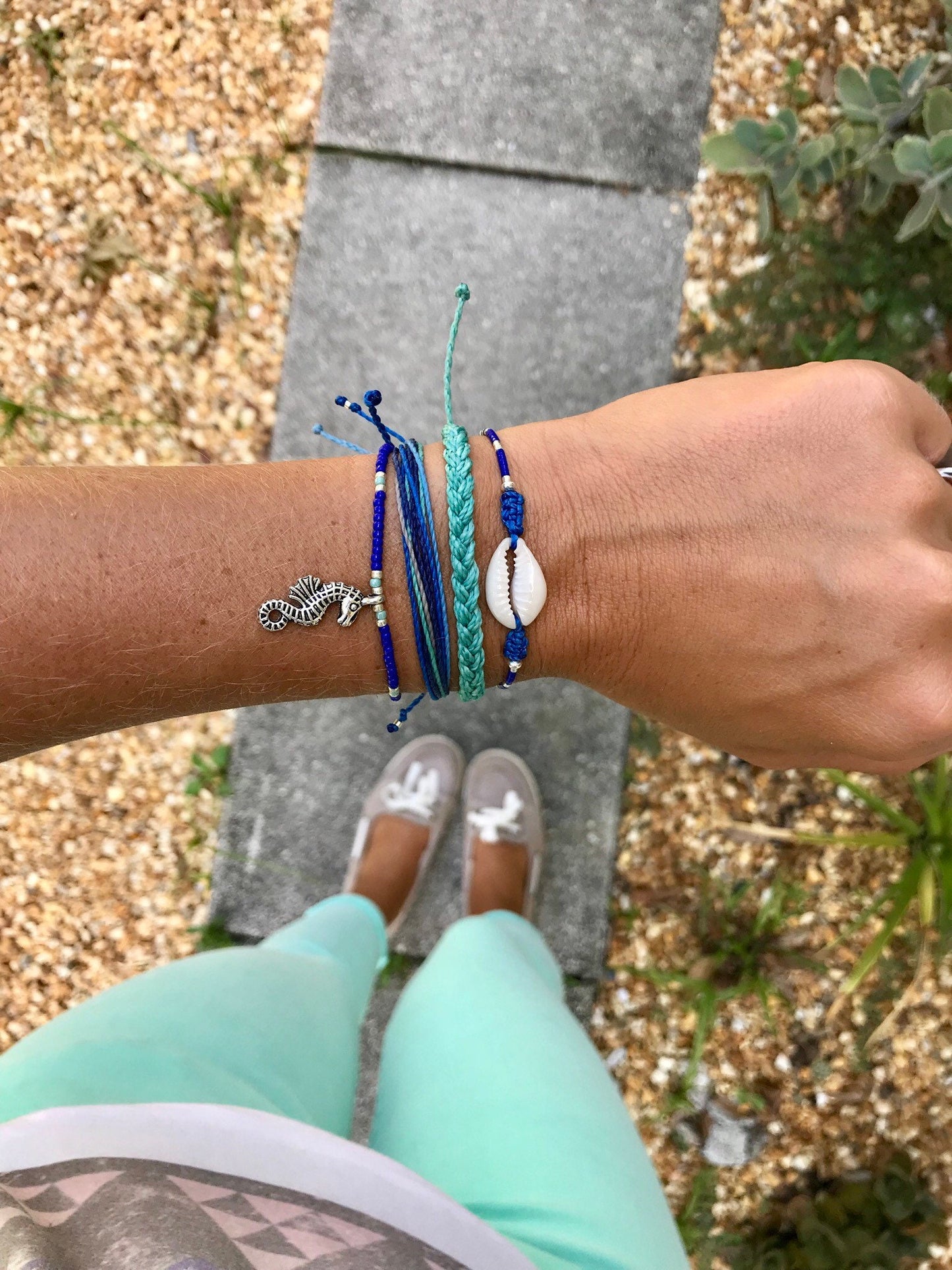 Multi Strand Waxed cord bracelet