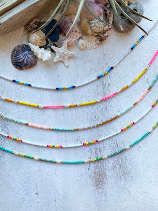 Boho Seed bead choker