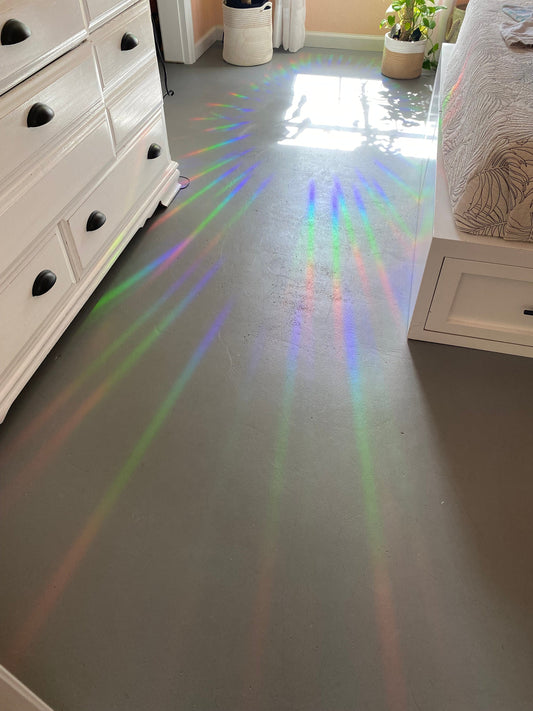 Waves in Sun Suncatcher / Rainbow maker decal