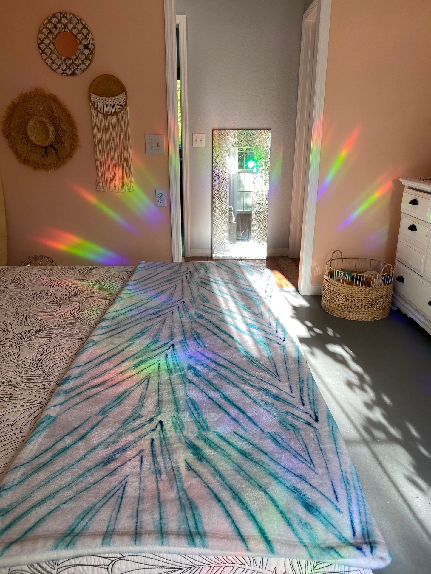Salty & Sunkissed Logo sun catcher, Rainbow maker decal