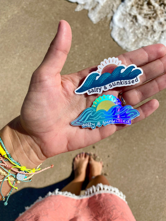 Ocean Sunrise Waterproof sticker