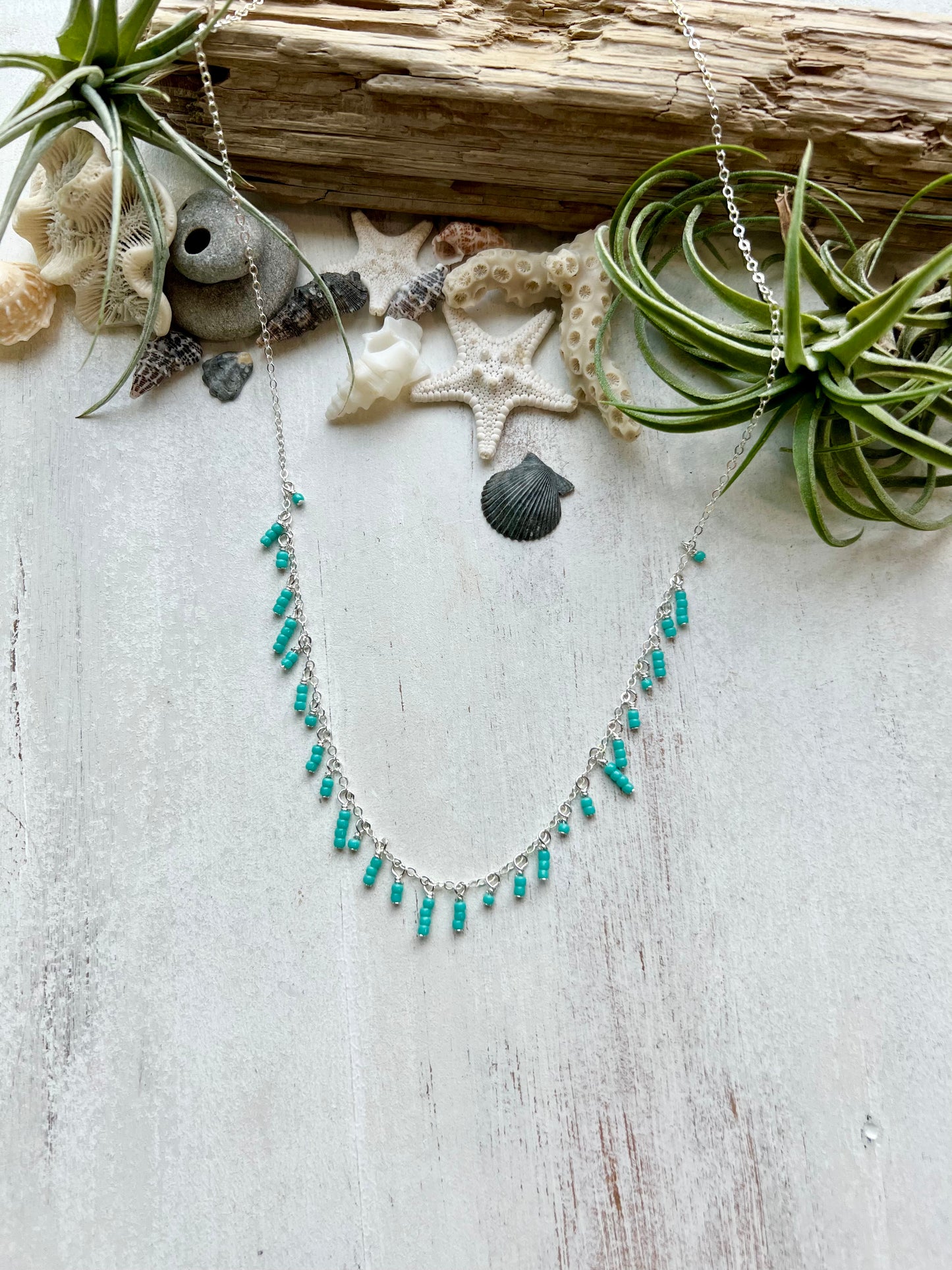 Seed Bead Shaker Necklace