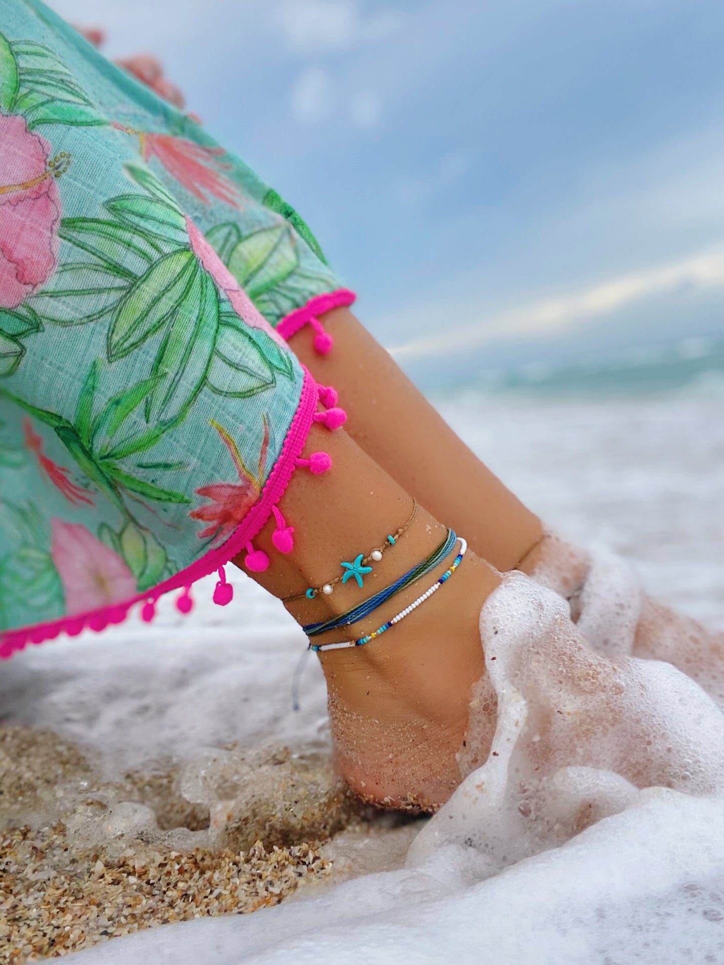 Seed bead Anklet