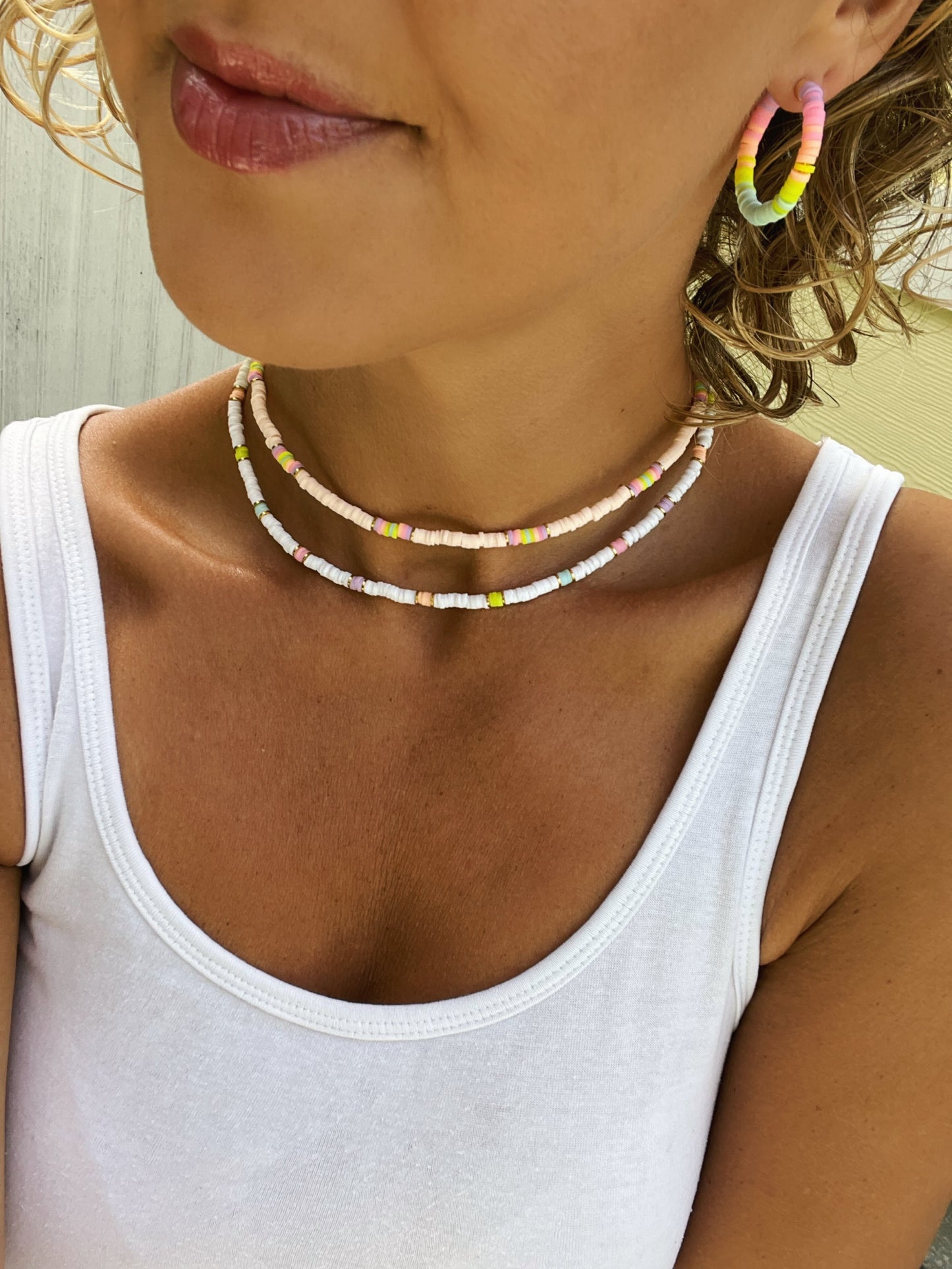 Colorful Heishi choker