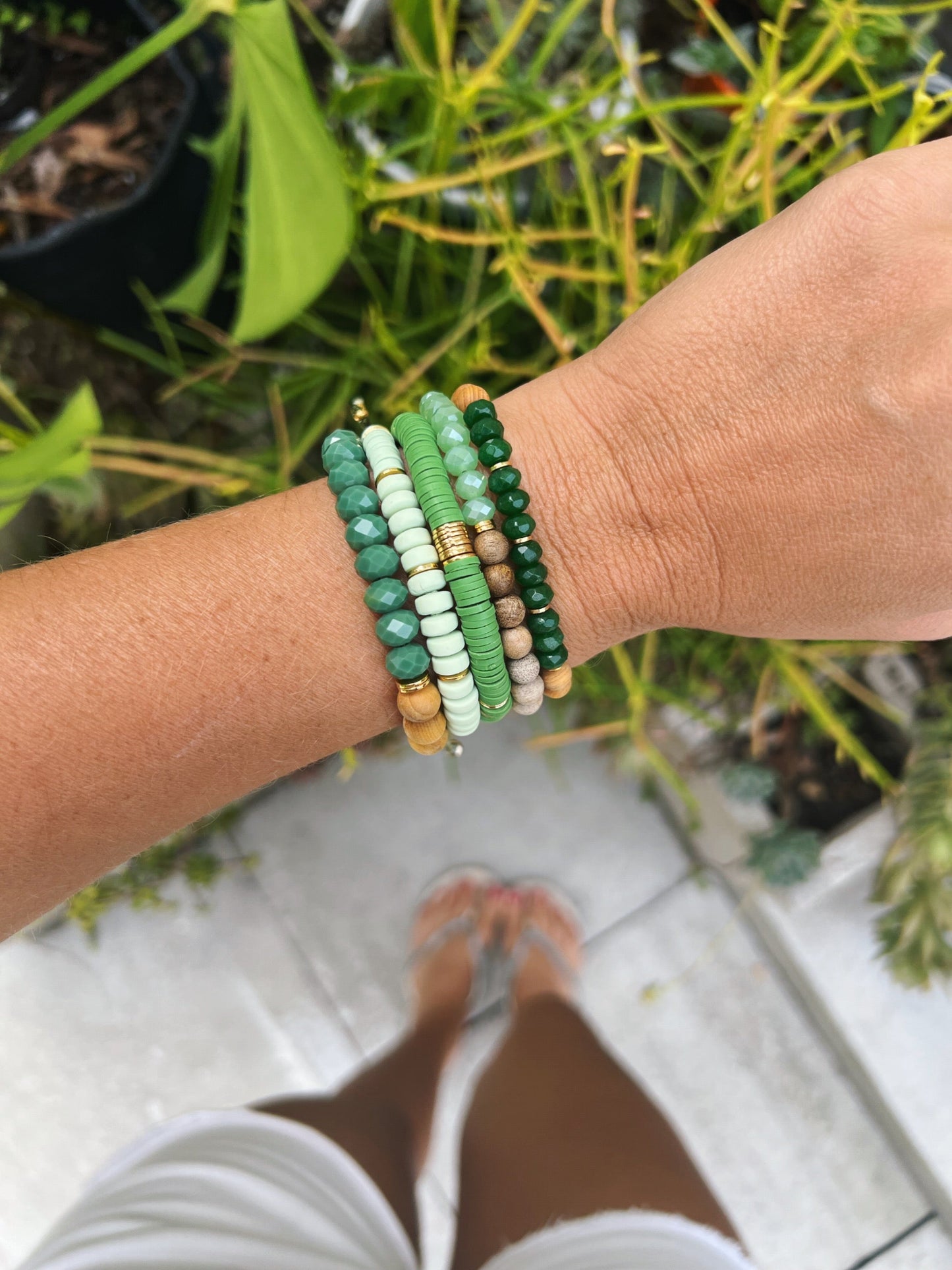 Chunky 6mm Heishi Bracelet