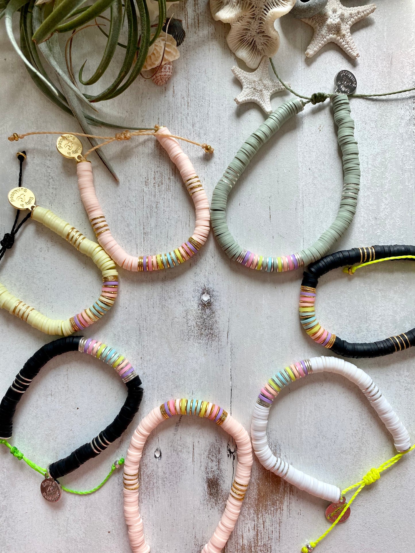Pastel Rainbow Heishi Bracelet