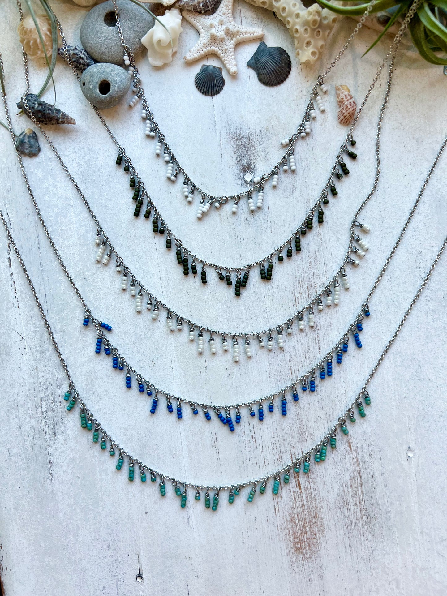 Seed Bead Shaker Necklace