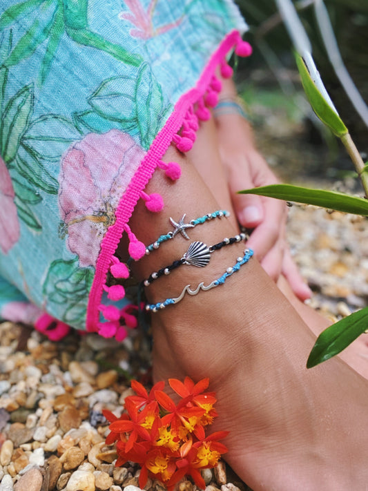 Ocean Inspired Charm Anklet