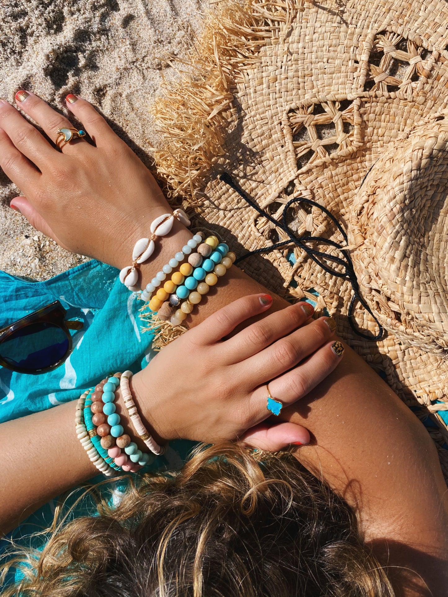 6mm Gemstone and Wood Diffuser Bracelet