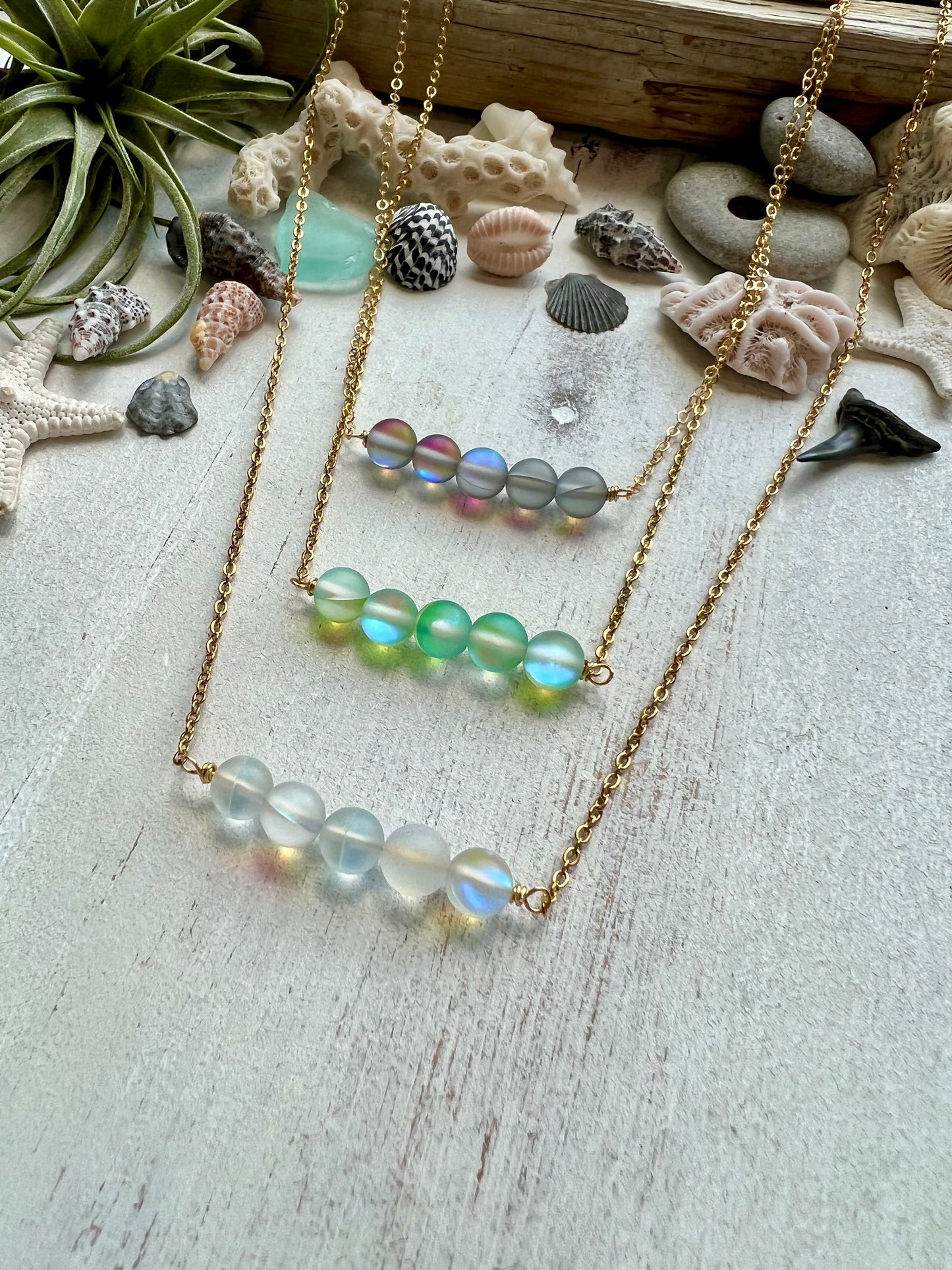 Mermaid Stone Bar necklace