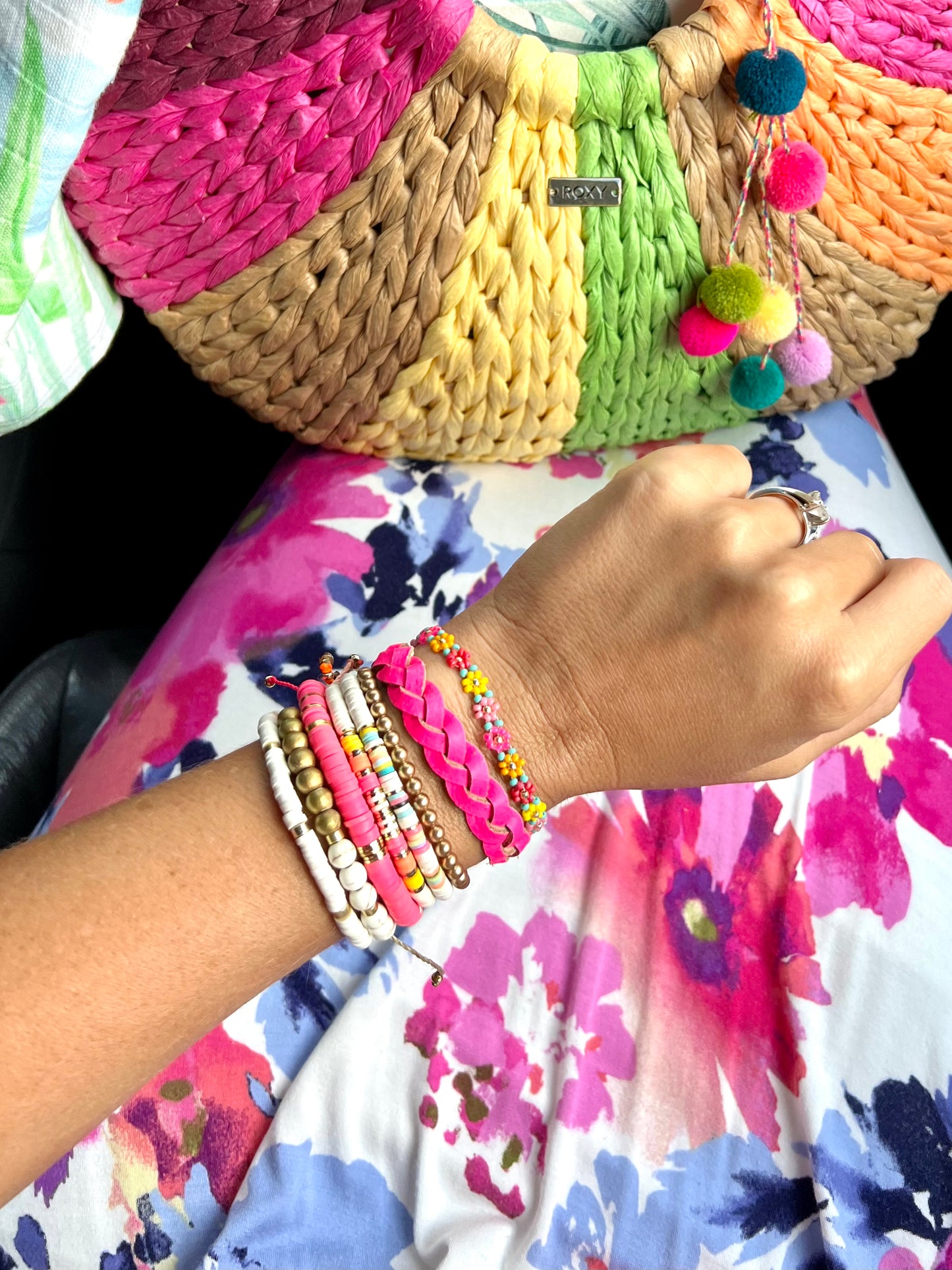 Daisy Chain Seed bead Bracelet/Anklet