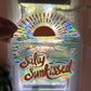 Salty & Sunkissed Logo Suncatcher / Rainbow maker decal