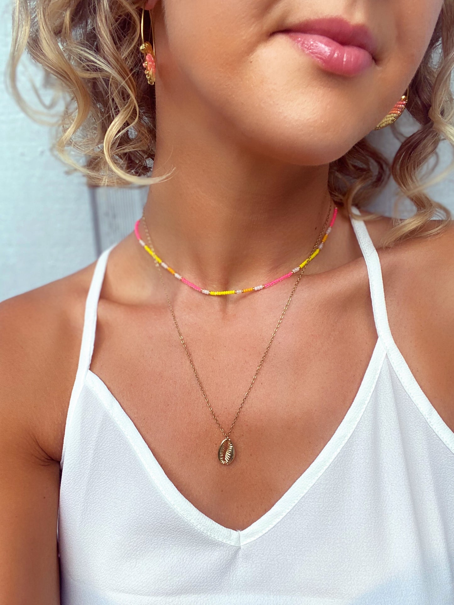 Boho Seed bead choker