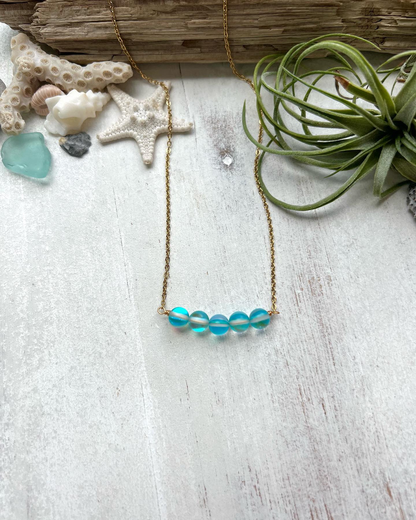 Mermaid Stone Bar necklace