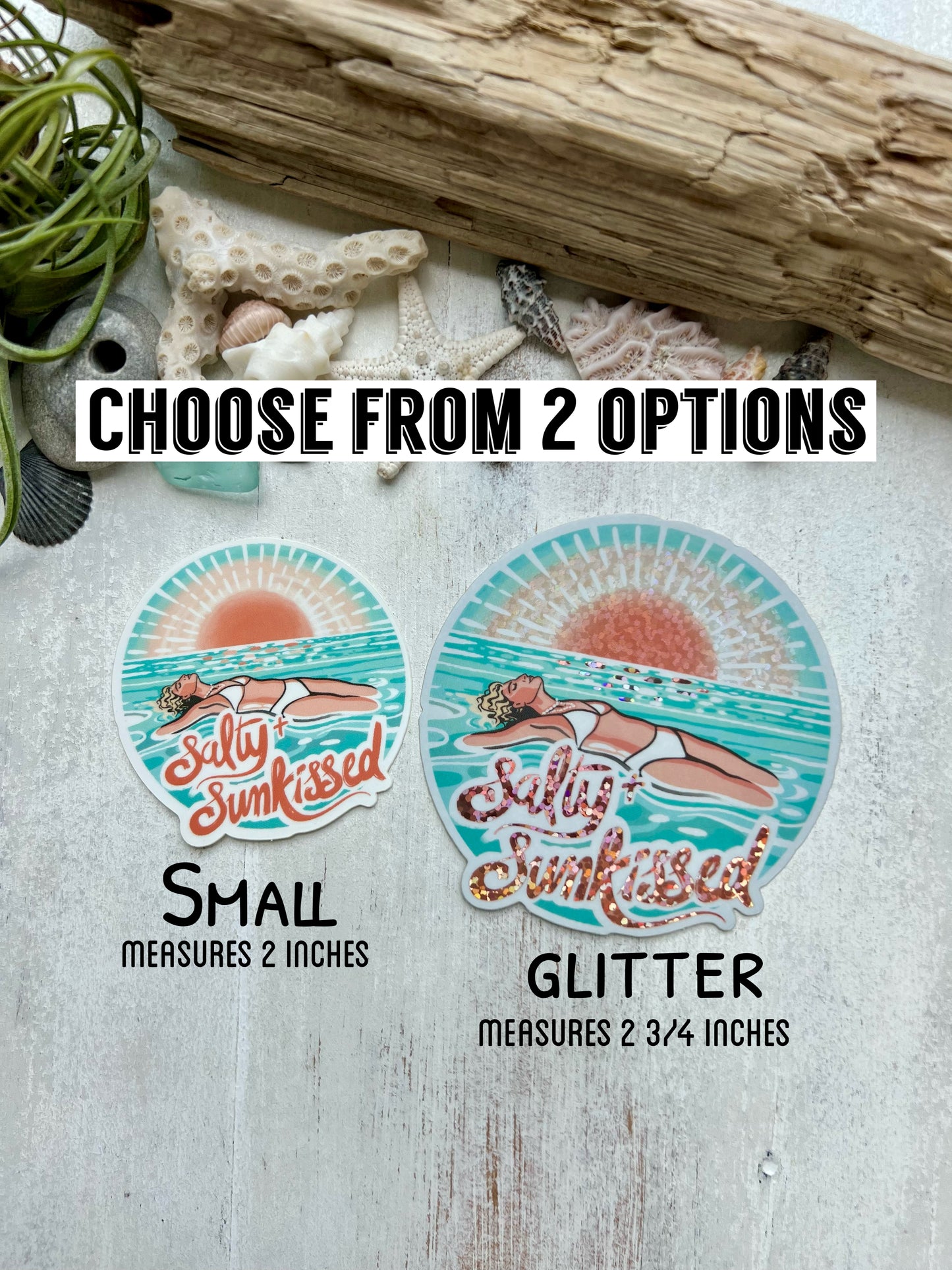 Salty & Sunkissed Logo Waterproof Sticker