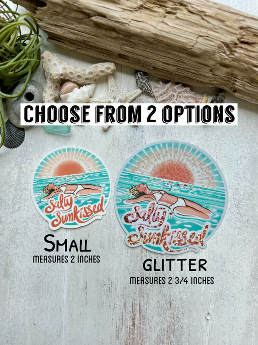 Salty & Sunkissed Logo Waterproof Sticker