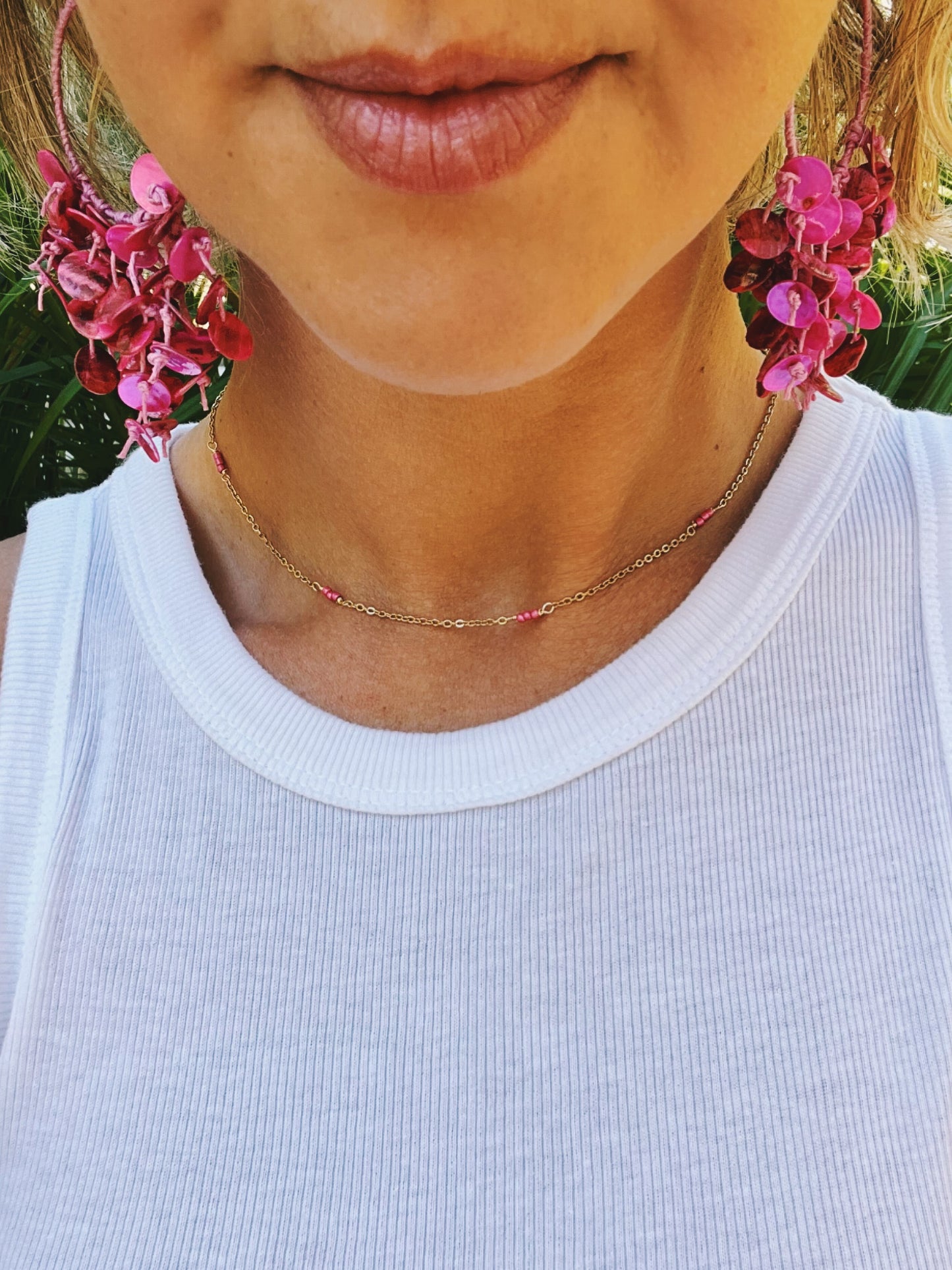 Dainty Seed Bead Spacer Necklace