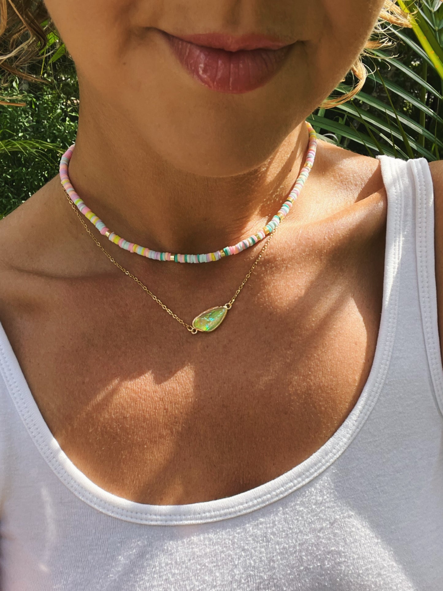 Colorful Heishi choker