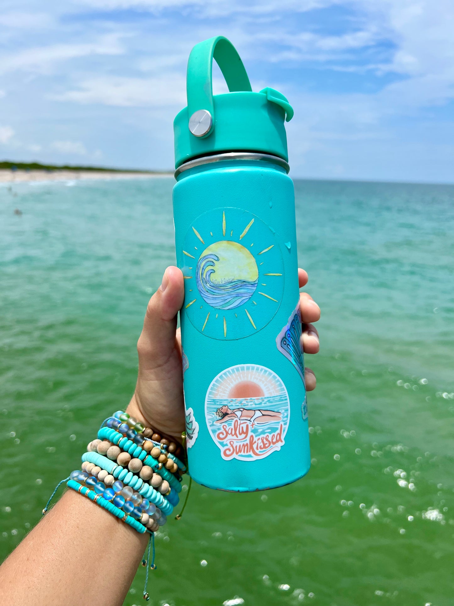 Salty & Sunkissed Logo Waterproof Sticker