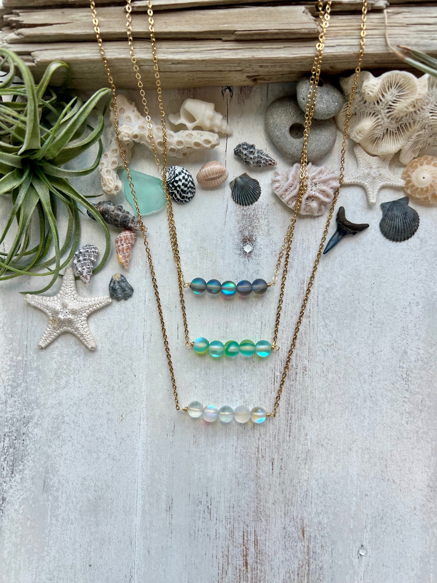 Mermaid Stone Bar necklace