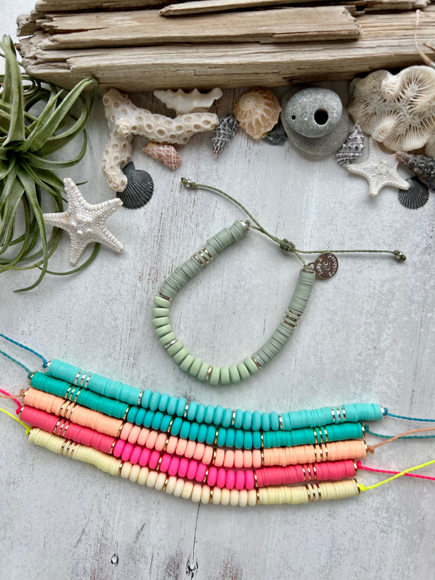 Chunky 6mm Heishi Bracelet