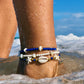 Mother Of Pearl & Gemstone Beach Anklet