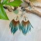 Brown & Teal Seed Bead Earrings | Limited Edition