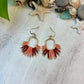 Terra Cotta & Coral Seed Bead Earrings | Limited Edition