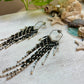 Black & Silver Seed Bead Earrings | Limited Edition