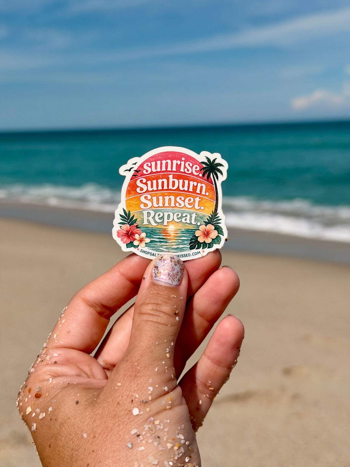 Better When I’m Tan || Sunrise Sunburn Sunset Repeat || Waterproof Stickers