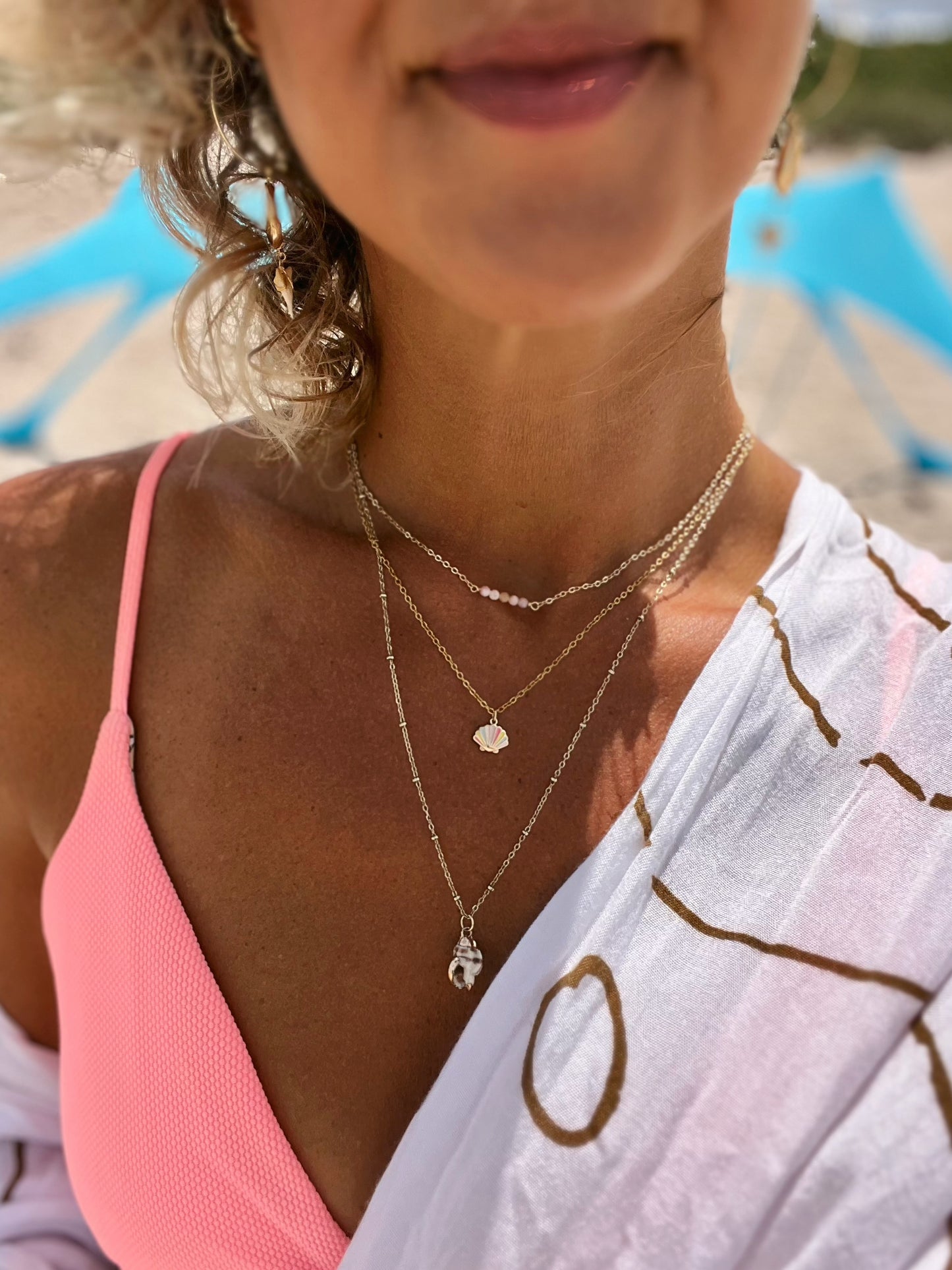 Pastel Sea Shell necklace