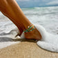 Mother Of Pearl & Gemstone Beach Anklet