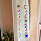 Crystal Prism Sun Catcher // Crescent Moon & Sun