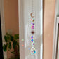 Crystal Prism Sun Catcher // Crescent Moon & Sun
