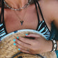 Fossilized shark tooth necklace