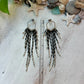 Black & Silver Seed Bead Earrings | Limited Edition