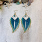 Blue & Mint Seed Bead Earrings | Limited Edition